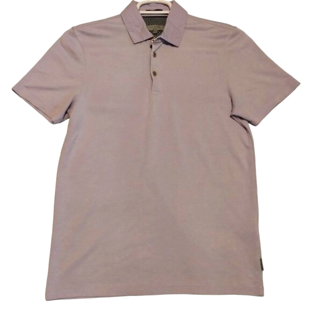 Ted Baker London Men's Polo Shirt Size 3 Short Sleeve Pique Casual Golf